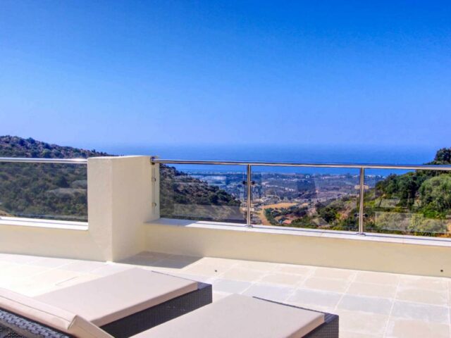 Amazing panorama sea view penthouse large terrace heated pool gym